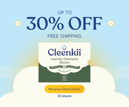 Eco Laundry Detergent Sheets - 30 Sheets (Up to 60 Washes)