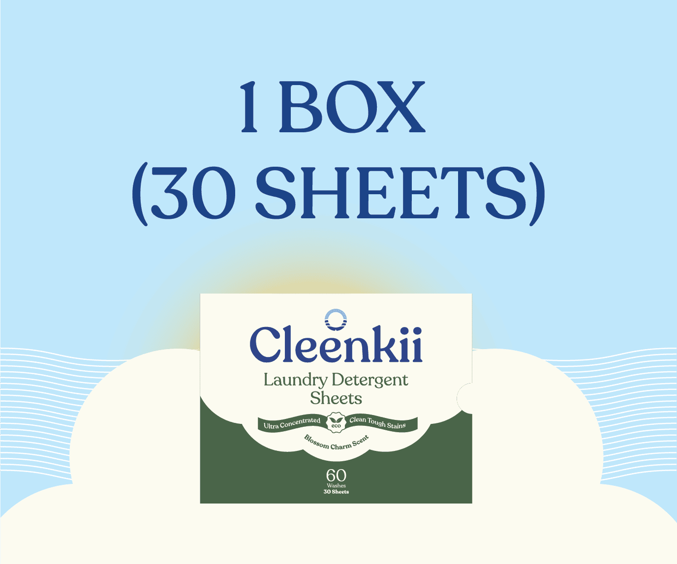 1 Box (30 Sheets) | Eco Laundry Detergent
